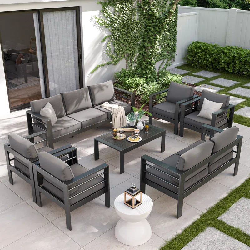 Roussel Patio Set Seating for 9