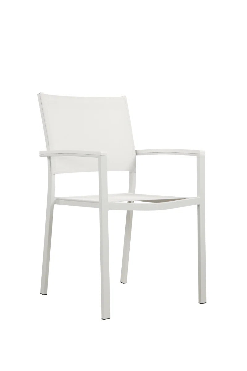Aynura 6 - Person Metal Patio Dining Set with Rectangular Table