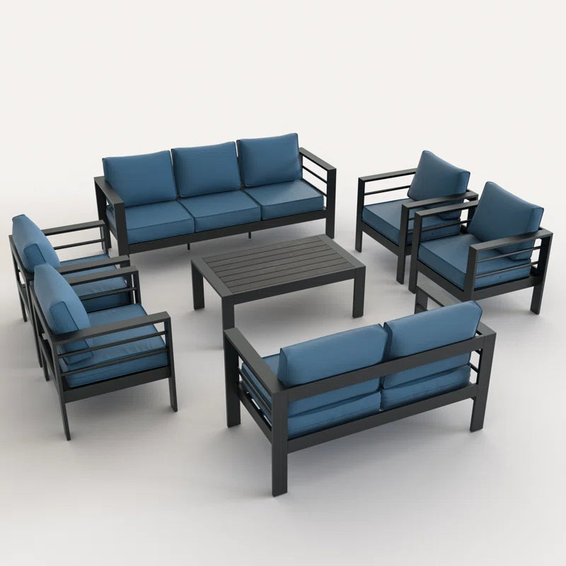 Roussel Patio Set Seating for 9