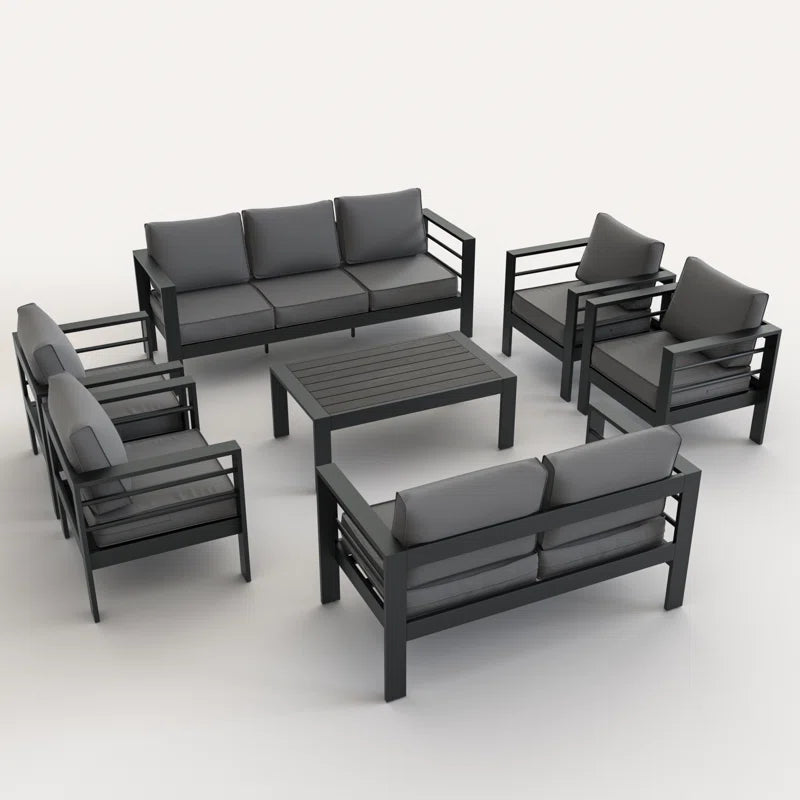 Roussel Patio Set Seating for 9